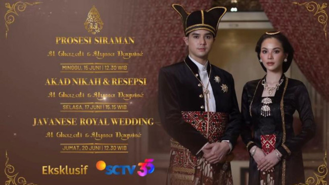 Disiarkan SCTV, Ini Jadwal Lengkap Rangakaian Acara Pernikahan Al Ghazali dan Alyssa Daguise