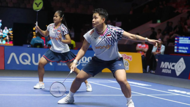 Hasil Indonesia Open 2025: Apri/Febi Lolos Dramatis, Rinov/Pitha Terhenti