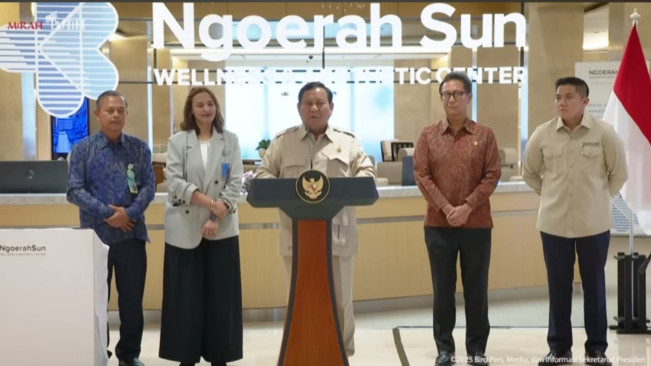 Presiden Prabowo Subianto Kagumi Fasilitas Modern di Ngoerah Sun Wellness and Aesthetic Center Bali