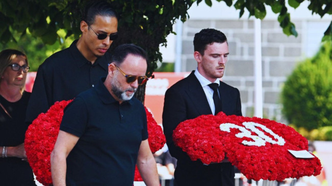 Suasana Haru Pemakaman Diogo Jota, Dihadiri Skuad Liverpool